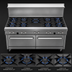 Thumbnail image #3 for Southbend Ultimate 60-Inch Gas Restaurant Range with 9 Open Burners, Standard Oven, and Cabinet Base