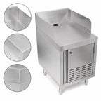 Thumbnail image #3 for John Boos UBPS-2418-R Underbar Point-of-Service Cabinet, 18 x 24 x 32-1/2 Inch, 18-Gauge Stainless Steel, Right-Hinged Locking Vented Door
