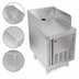 Thumbnail image #3 for Underbar Point-of-Service Cabinet, 18 x 24 x 32-1/2 Inch, 6 Inch Backsplash, Right-Hinged Vented Door, Stainless Steel
