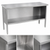 Thumbnail image #3 for John Boos EBOS4-2484 Enclosed Base Open Front Stainless Steel Work Table, Flat Top, 84 x 24 Inches