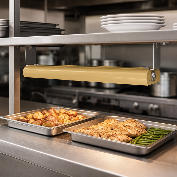 Product image #3 for Vollrath 24-Inch Low Profile Unlighted Strip Heat Lamp with Remote Toggle Switch