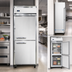 Thumbnail image #3 for Continental Refrigerator 1FESNSSHD One-Section Extra-Wide Shallow Depth Reach-In Freezer with Half-Height Solid Doors