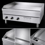 Thumbnail image #3 for Garland E24 Series E24-36G 36-Inch Electric Countertop Griddle with Smooth Steel Plate and Thermostatic Controls