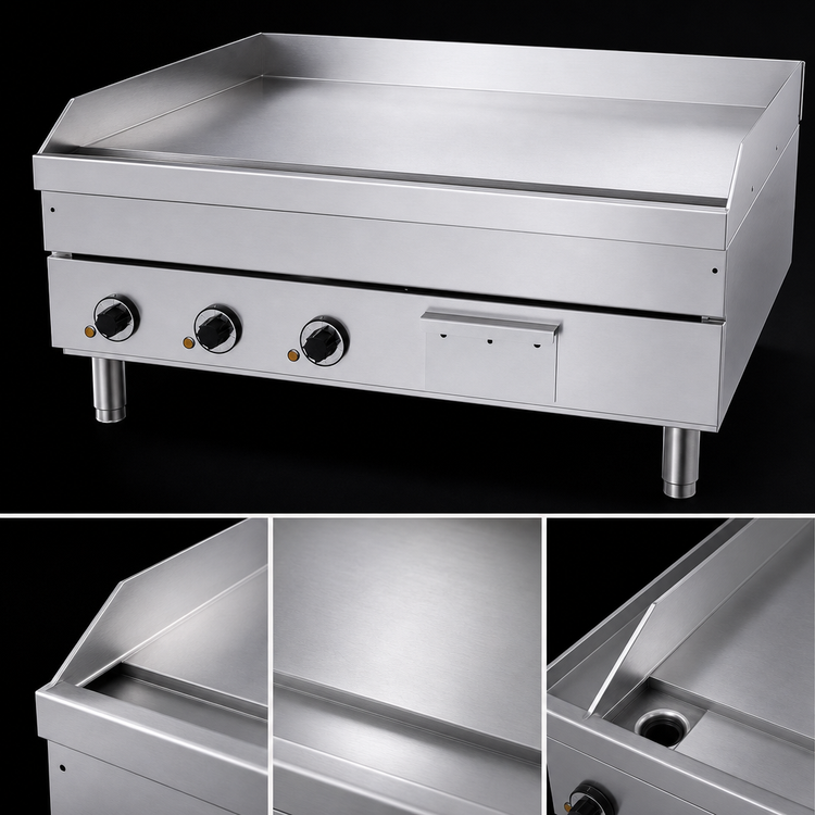 Product image #3 for Garland E24 Series 36-Inch Heavy-Duty Electric Countertop Griddle with Smooth Polished Steel Plate