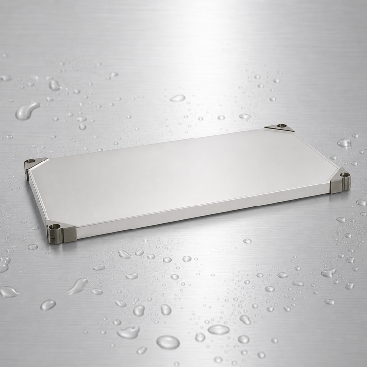 Product image #3 for Metro Super Erecta 30 x 24 Inch Solid Stainless Steel Shelf, Autoclavable/Cart-Washable
