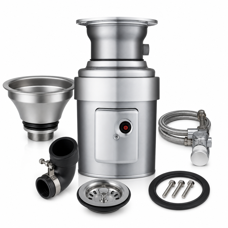 Product image #3 for InSinkErator SS-100 Small Capacity Commercial Food Waste Disposer Package with 12-Inch Bowl, 1 HP, Manual Reverse Switch