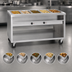 Thumbnail image #3 for Delfield E-Chef EHEI74C Mobile Electric Hot Food Table, 74-Inch, 5-Well, Open Shelf Base