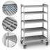 Thumbnail image #4 for Cambro Camshelving Premium 5-Shelf Vented Mobile Starter Unit, 24-Inch Deep x 42-Inch Long x 75-1/4-Inch High, Speckled Gray