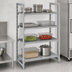 Thumbnail image #4 for Cambro Camshelving Premium 60 x 18 x 84 Inch 4-Shelf Stationary Starter Polymer Shelving Unit, 3 Vented and 1 Solid