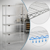 Thumbnail image #3 for EAGLEbrite 5-Tier Stationary Starter Wire Shelving Unit, 48 x 21 x 74 Inches, Zinc Finish