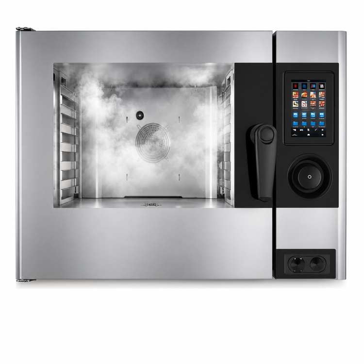 Product image #3 for Lainox Compact Naboo Countertop Electric Boiler Combi Oven, 6 x 1/1 GN (12" x 20")