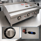 Thumbnail image #4 for Comstock-Castle CS-G48-TH 48-Inch Countertop Natural Gas Griddle, Thermostatic, 24.5-Inch Deep 1-Inch Steel Plate