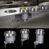 Thumbnail image #3 for Hatco Drop-In Round High-Watt Uninsulated Heated Well with Drain, 7 Quart