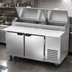 Thumbnail image #3 for Beverage-Air DP60HC 60-Inch Deli/Pizza Refrigerated Prep Table with 19-Inch Cutting Board and Pan Rail