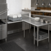 Thumbnail image #3 for John Boos Pro-Bowl Island L-Shaped Clean Dishtable, 60
