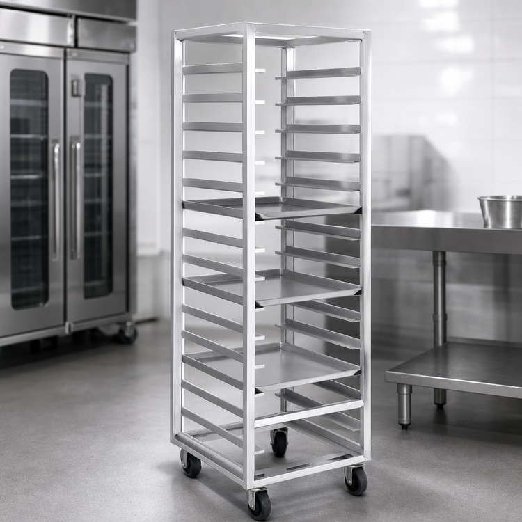 Product image #3 for Channel Manufacturing 401A-OR Standard Heavy-Duty Single-Section Aluminum End-Load Oven Rack, 20-Pan Capacity