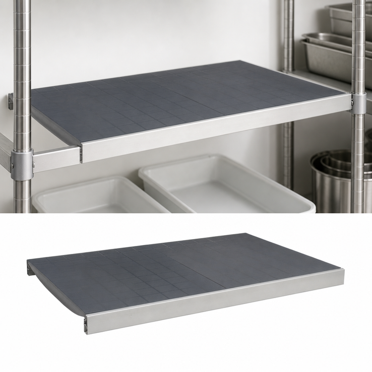 Product image #3 for Fermostock Horizontal Shelf with Solid Polymer Inserts for Commercial Shelving, 35"W x 18"D, 800 lb Capacity