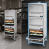 Thumbnail image #3 for Comstock-Castle 2PO19 Double-Stack Gas Pizza Oven on Leg Frame with 4 Hearth Decks