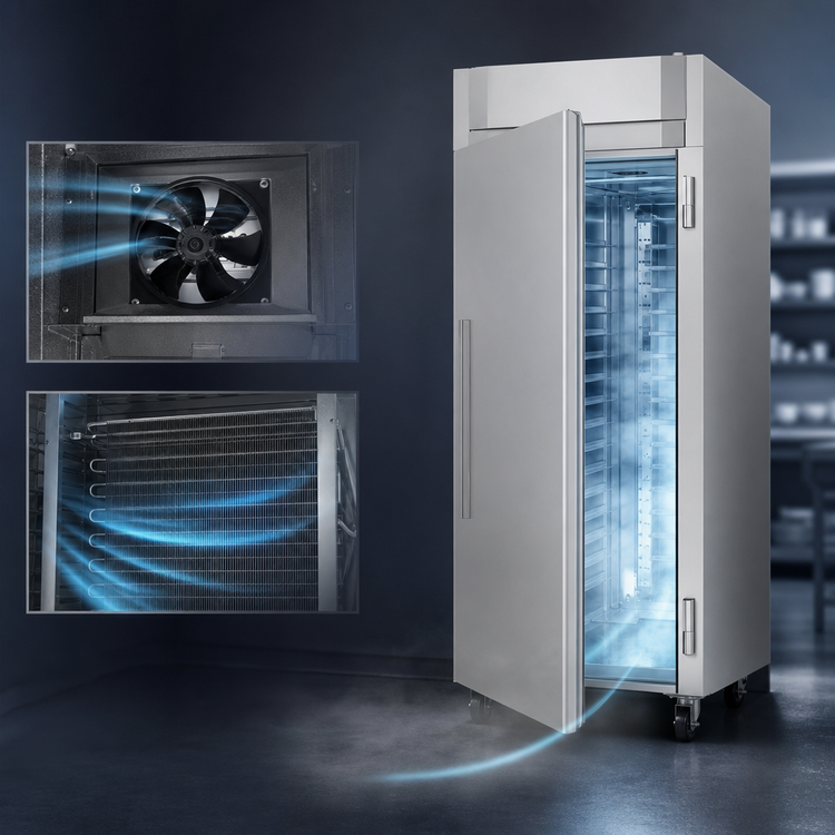 Product image #3 for Victory UltraSpec™ Series Extra High Roll-Thru Reach-In Freezer, 1 Section, 42.27 Cu. Ft., Self-Contained