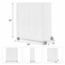 Thumbnail image #3 for Metro Queen Mary and Banquet Cart Cover, 48 x 18 x 62 Inch, Uncoated Knitted Polyester, White, Velcro Fastener