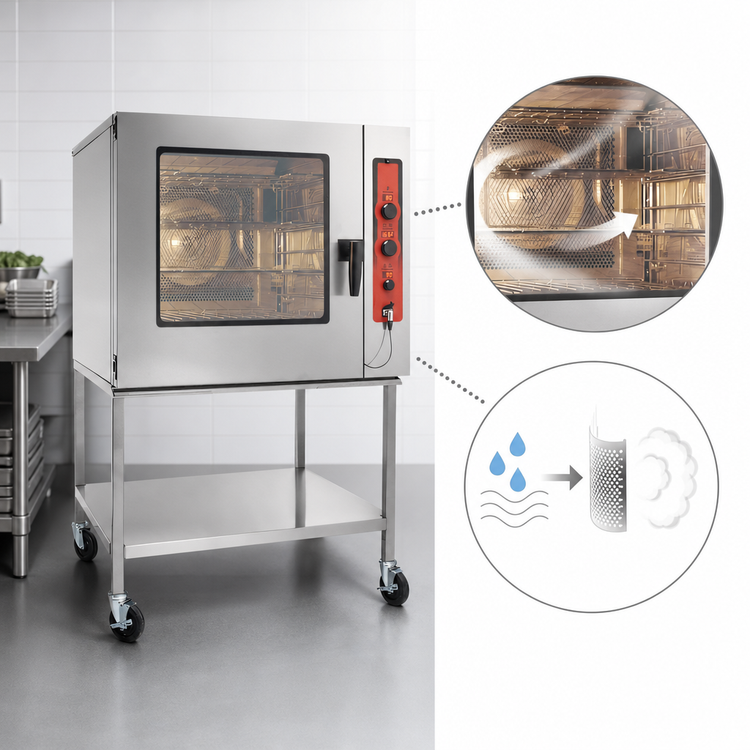 Product image #4 for Vulcan ABC Series Electric Boilerless Combi Oven/Steamer, 7 Full-Size Sheet Pan / 14 Hotel Pan Capacity