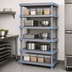 Thumbnail image #3 for Quantum Millenia Gray Polymer Shelving Unit with Dunnage Stand