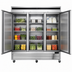 Thumbnail image #4 for Atosa Three-Section Reach-In Refrigerator, Bottom-Mount Self-Contained, Solid Doors, 67.99 Cu. Ft.
