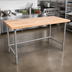 Thumbnail image #3 for John Boos SNB16 72-Inch x 36-Inch Wood Top Work Table with Stainless Steel Base
