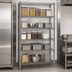Thumbnail image #3 for Valu-Master 5-Tier Wire Starter Shelving Unit, 42W x 18D x 86H Inches, Pewter Gray Epoxy