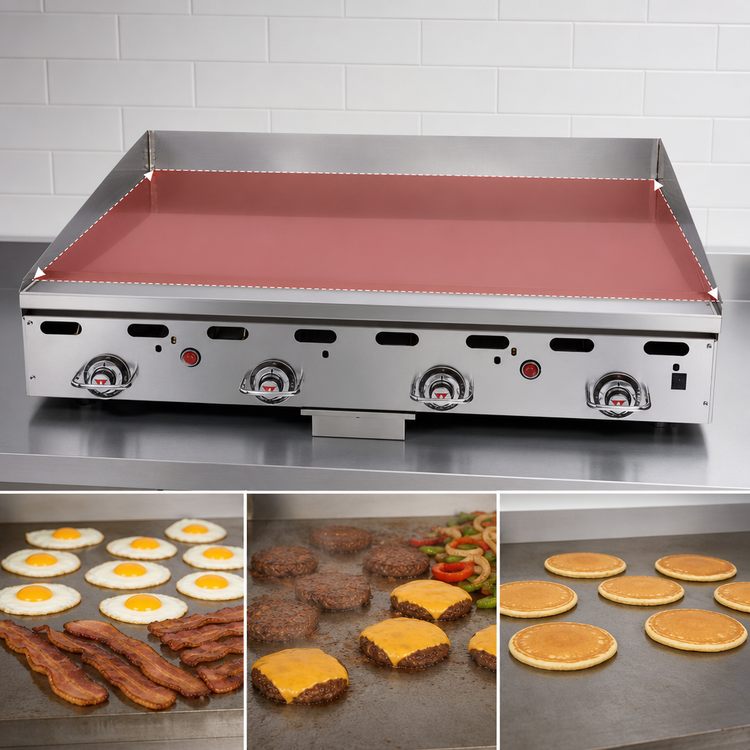 Product image #3 for Vulcan MSA48-30 Heavy Duty Countertop Gas Griddle with 48 x 30-Inch Cooking Surface