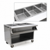 Thumbnail image #3 for Spec-Master SPHT3CB-120 Mobile 3-Well Electric Sealed Well Hot Food Table with Sliding Doors
