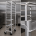 Thumbnail image #3 for Channel Manufacturing Mobile All-Welded Stainless Steel End-Load Platter Rack, 5-Platter Capacity