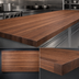 Thumbnail image #3 for Boos Block 132-Inch x 30-Inch American Black Walnut Kitchen Countertop, Flat, 2-1/4-Inch Thick
