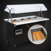 Thumbnail image #3 for Vollrath 2-Series Affordable Portable 4-Well Mobile Hot Food Station with Buffet-Style Breath Guard and Enclosed Storage Base, Black