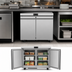 Thumbnail image #2 for Atosa AUF48SD Two-Section Undercounter Reach-In Freezer, 11.8 Cu. Ft., Solid Doors