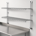 Thumbnail image #3 for Metro Super Erecta Stainless Steel Wall-Mount Post and Bracket Kit