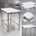 Thumbnail image #3 for John Boos GMT012 Poly Top Breaking Table with Reversible High Density Polyethylene Top and Stainless Steel Base, 60 x 30 Inches