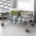Thumbnail image #3 for Eagle Group Mobile Wire Dunnage Rack with 5-Inch Casters, 48 x 18 x 14 Inches, Chrome, 800 lb Capacity