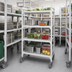 Thumbnail image #4 for Cambro Camshelving Premium High Density 4-Shelf Vented Mobile Starter Unit, 24 x 36 x 67-1/4 Inch, Speckled Gray