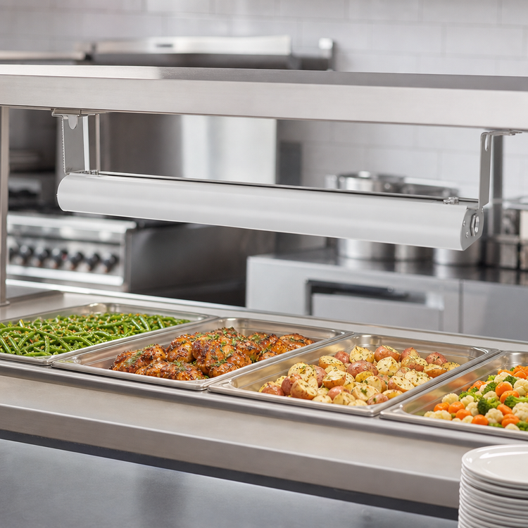 Product image #3 for Vollrath 24 Inch Low Profile Unlighted Strip Heat Lamp with Aluminum Housing, 208V