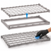 Thumbnail image #3 for Metro Super Erecta 36 x 24 Inch Metroseal Gray Lift-Off Wire Dunnage Shelf, 1,600 lb. Capacity
