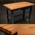 Thumbnail image #4 for John Boos Appalachian Red Oak Country Work Table, 60 x 25 Inch, 1-1/2 Inch Thick Edge-Grain Top, Painted Wood Base