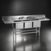 Thumbnail image #3 for Spec-Master FN Series Three-Compartment Stainless Steel Sink with 24 Inch Right Drainboard