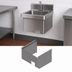 Thumbnail image #3 for John Boos Stainless Steel Deck-Mount Apron for PBHS 14 x 10 Wall Mount Hand Sink