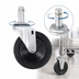 Thumbnail image #4 for Olympic 5-Inch Stem/Swivel Resilient Rubber Shelf Caster, 200 lb. Load Capacity