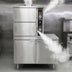 Thumbnail image #2 for Crown SCX-2-24 Two Compartment Full-Size Steam Coil Convection Steamer with Cabinet Base