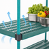 Thumbnail image #3 for QuadPlus Louvered Polymer Shelf Mat with Wire Quad-Adjust Frame, 54 x 18 Inches, Green