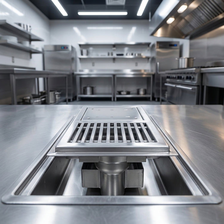 Product image #2 for Eagle Group WTFT-2448-SG Cool Trough Water Tempering System with Grated Floor Drain