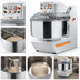 Thumbnail image #3 for Trento Avancini MOMA 100 Heavy Duty Spiral Dough Mixer with 164 Qt Fixed Stainless Steel Bowl, 220 Lb Capacity, 208V/3-Phase