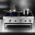 Thumbnail image #3 for Supreme 24-Inch Countertop Gas Hot Plate with 2 Open Burners, Stainless Steel